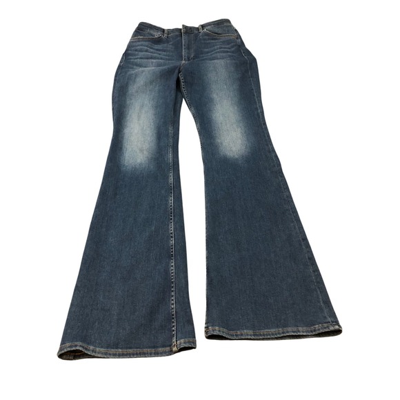 Rag & Bone Casey High-Rise Flare Jeans Womens 30 Blue Selina Dark Wash Stretch
